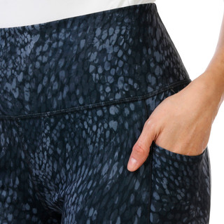 Thumbnail 2: RBX Women's Active Abstract Leopard Capris Leggings 
