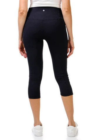 Thumbnail 2: RBX Women's Solid Active Capris Leggings 