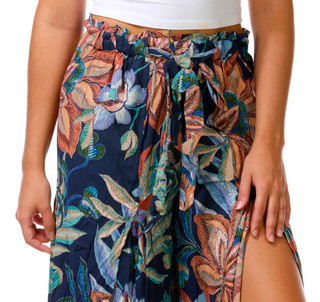 Thumbnail 3: Angie Junior's Wide Leg Paisley Panel Pants 