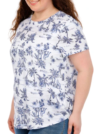 Thumbnail 3: Blue Sol Plus Short Sleeve Scoop Top 
