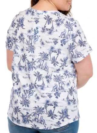 Thumbnail 4: Blue Sol Plus Short Sleeve Scoop Top 