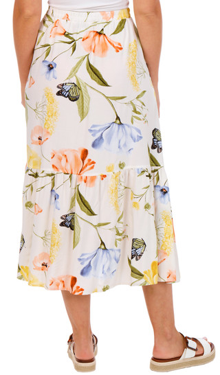 Thumbnail 2: Ellen Tracy Women's Print Maxi Skirt  
