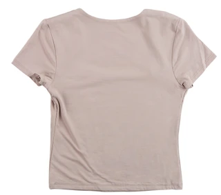 Thumbnail 2: Pink Rose Junior's Short Sleeve Square Neck Tee 