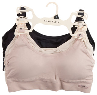 Thumbnail 1: ANNE KLEIN Women's 3 Pk Textured Seamless Comfort Bras 