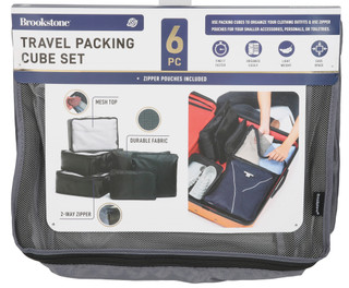 Thumbnail 1: Brookstone Travel Packing Cube Set 