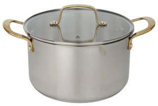 Thumbnail 2: MARTHA STEWART EVERYDAY 5 Qt Stainless Steel Dutch Oven 