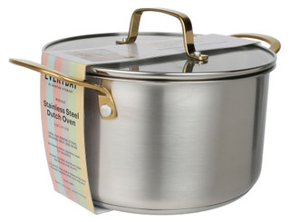 Thumbnail 1: MARTHA STEWART EVERYDAY 5 Qt Stainless Steel Dutch Oven 