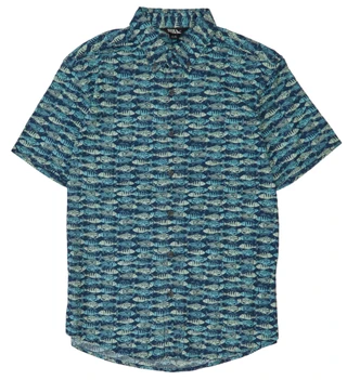Thumbnail 1: Eddie Bauer Men's Baja Printed Short Sleeve Shirt 