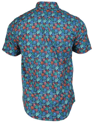 Thumbnail 2: Eddie Bauer Men's Baja Printed Short Sleeve Shirt 