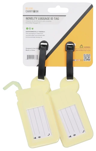 Thumbnail 2: Miami Carry On 2 Pk Summer Drink Novelty Luggage ID Tags 