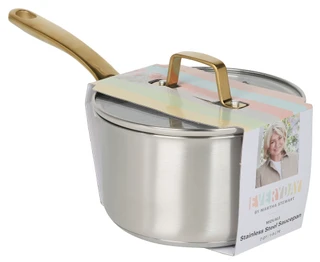 Thumbnail 1: MARTHA STEWART EVERYDAY 2 Qt Midvale Stainless Steel Sauce Pan 