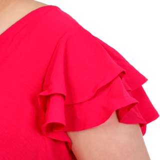 Thumbnail 5: Adrianna Papell Women's Short Flutter Sleeve V Neck Top 