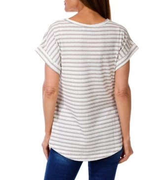 Thumbnail 2: Anneliese Women's Stripe Print Top  