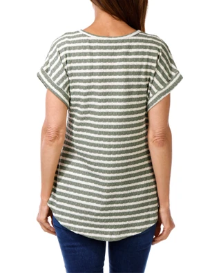 Thumbnail 2: Anneliese Women's Stripe Print Top  