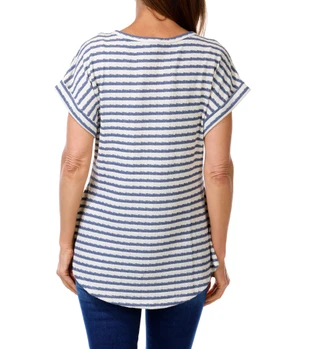 Thumbnail 2: Anneliese Women's Stripe Print Top  