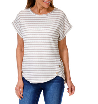 Thumbnail 1: Anneliese Women's Stripe Print Top  