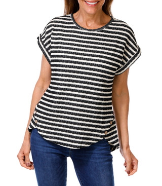Thumbnail 1: Anneliese Women's Stripe Print Top  