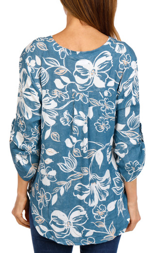 Thumbnail 3: Kaktus Women's Floral Print Top  
