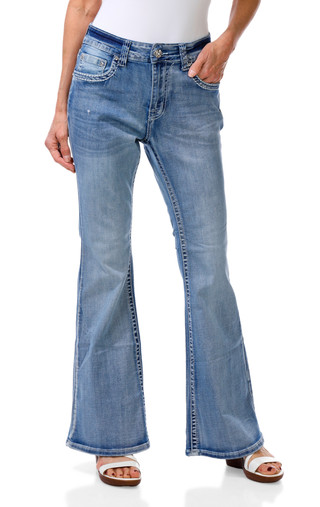 Thumbnail 4: Evolve Denim Women's Boot Cut Jeans  