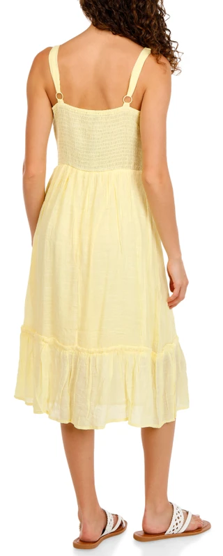 Thumbnail 2: As U Wish Women's Solid Sleeveless Dress  