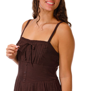 Thumbnail 3: As U Wish Women's Solid Sleeveless Dress  