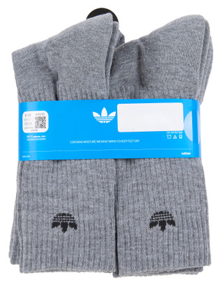 Thumbnail 2: Adidas 6 Pk Cushion Crew Socks 