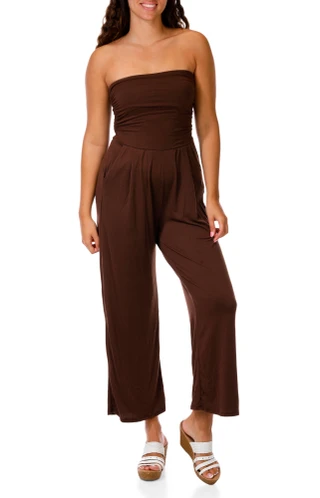 Thumbnail 1: Heart & Hips Juniors Tube Top Jumpsuit  