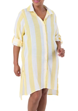 Thumbnail 1: SHORE LIFE Women's Plus Button Down Coverup 