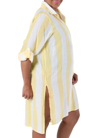Thumbnail 3: SHORE LIFE Women's Plus Button Down Coverup 