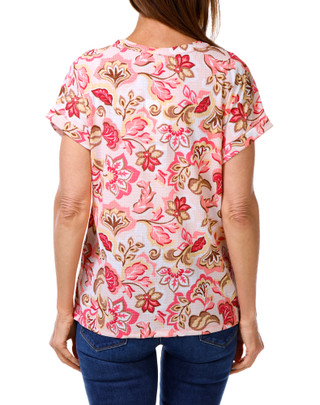 Thumbnail 2: Kate Park Women's Floral Print Top  