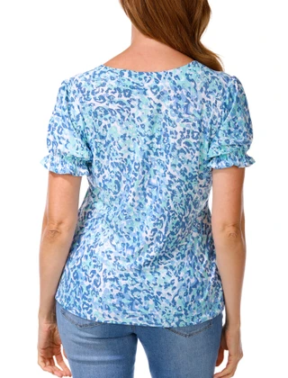 Thumbnail 2: Emily Daniels Women's Puff Sleeve Top 