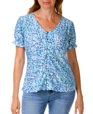 Thumbnail 1: Emily Daniels Women's Puff Sleeve Top 