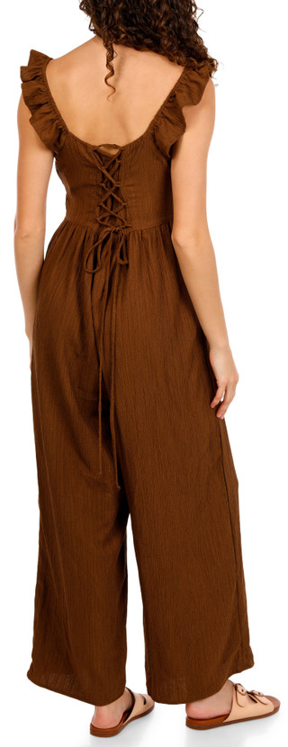 Thumbnail 2: Pie In The Sky Women's Solid Sleeveless Jumpsuit  
