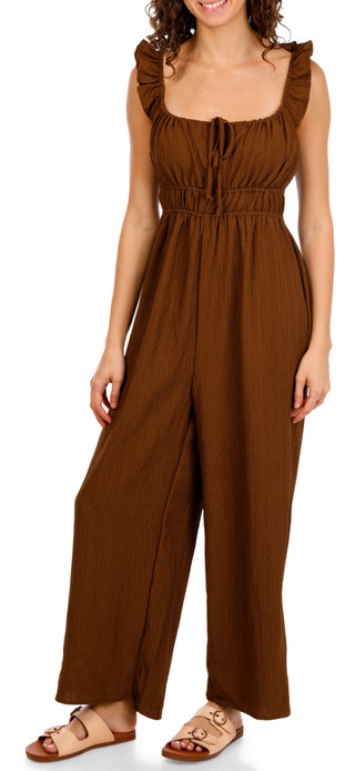 Thumbnail 1: Pie In The Sky Women's Solid Sleeveless Jumpsuit  