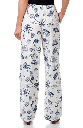 Thumbnail 2: Cali 1850 Juniors Print Drawstring Beach Pants 