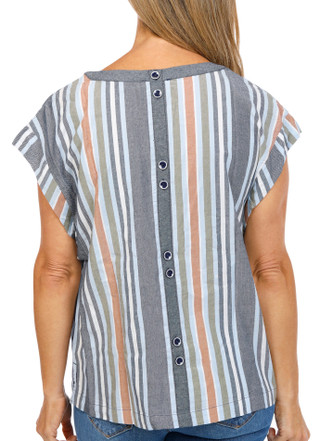 Thumbnail 2: TRIBAL Women's Sleeveless Striped Top 