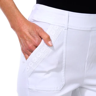Thumbnail 3: Soho Petite Crochet Pocket Trim Capris 