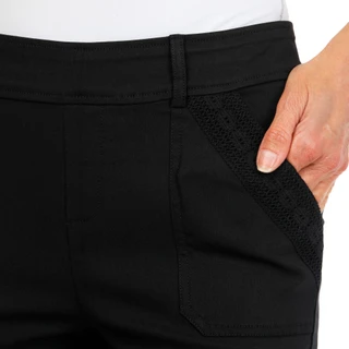 Thumbnail 3: Soho Petite Crochet Pocket Trim Capris 