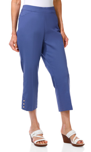 Thumbnail 1: Counterparts Women's Pearl Button Hem Capris 