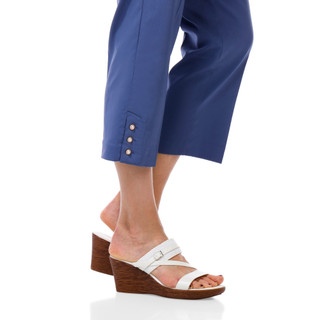 Thumbnail 3: Counterparts Women's Pearl Button Hem Capris 