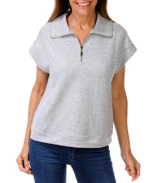Thumbnail 1: RIO & RIAN Women's Quarter Zip Top  
