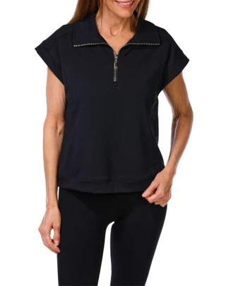 Thumbnail 1: RIO & RIAN Women's Quarter Zip Top  
