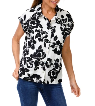 Thumbnail 1: Kathy Ireland Women's Button Down Top 