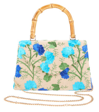 Thumbnail 1: D'Margeaux Embroidered Floral Top Handle Crossbody  