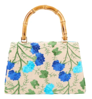 Thumbnail 2: D'Margeaux Embroidered Floral Top Handle Crossbody  