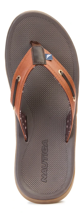 Thumbnail 3: Nautica Mens Casted Flip Flop Sandals 