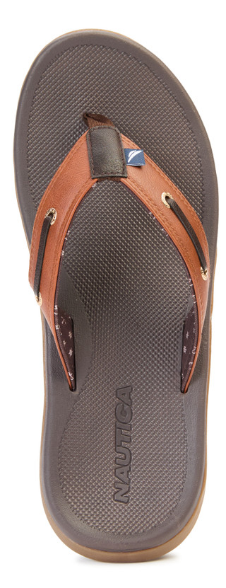 Thumbnail 4: Nautica Mens Casted Flip Flop Sandals 