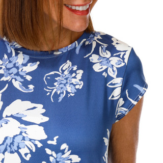 Thumbnail 3: Blue Sol Women's Cap Sleeve Floral Top 