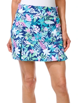 Thumbnail 1: REEL LEGENDS Petite Active Printed Skort 