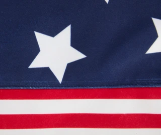 Thumbnail 2: . 10x78 American Flag Mantel Scarf 